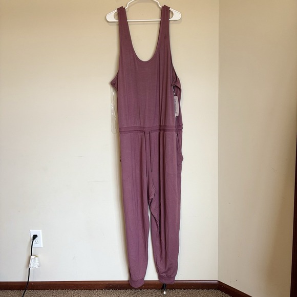 NWT Athleta Balance Jumpsuit Damask Mauve‎ Plus 3X Soft Nirvana Fabric - Picture 1 of 10